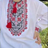 Вишиванка на хлопчика Максим з червоно-чорною вишивкою 